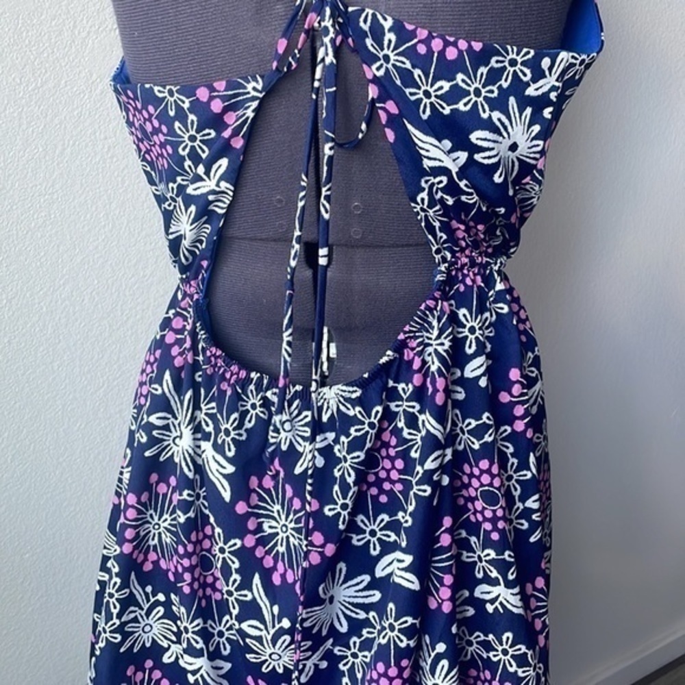 Rachel Kata dress floral backless size M - Picture 5 of 11